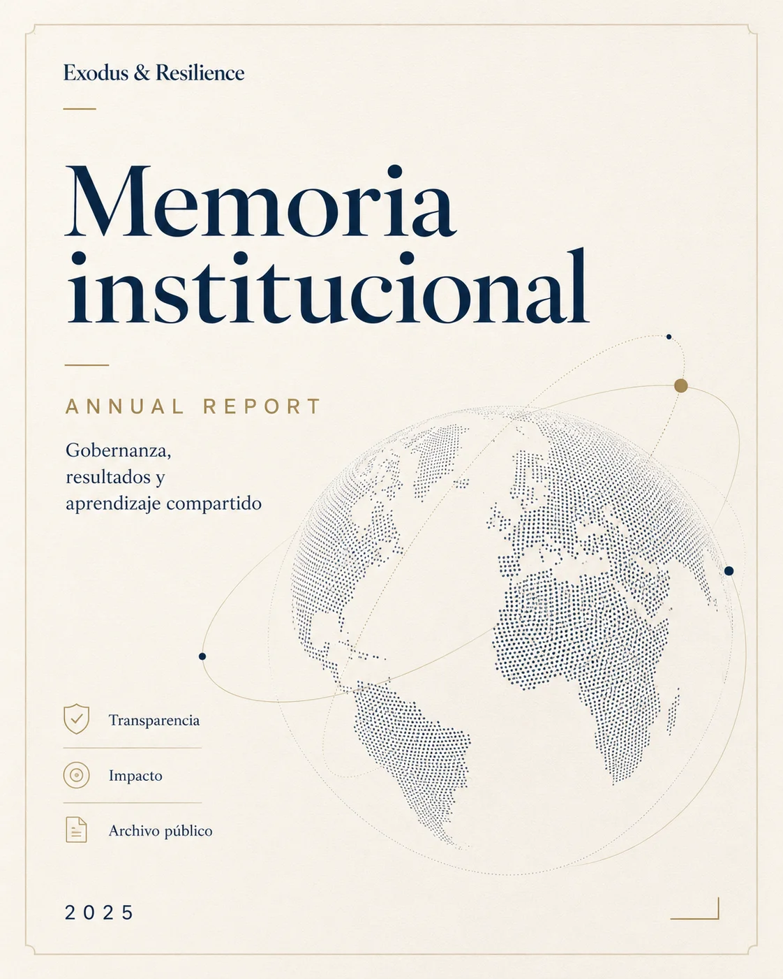 Portada Annual Report · Exodus & Resilience
